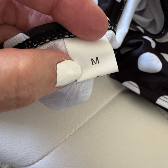 High Waisted Full Coverage Black and White Swimsuit Bottom - Small Med Large New - Picture 12 of 13